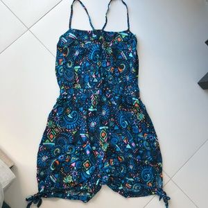Caribbean Print Romper